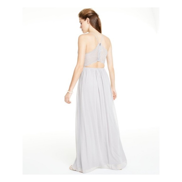 Emerald Sundae Lace & Chiffon Gown - Picture 2 of 3